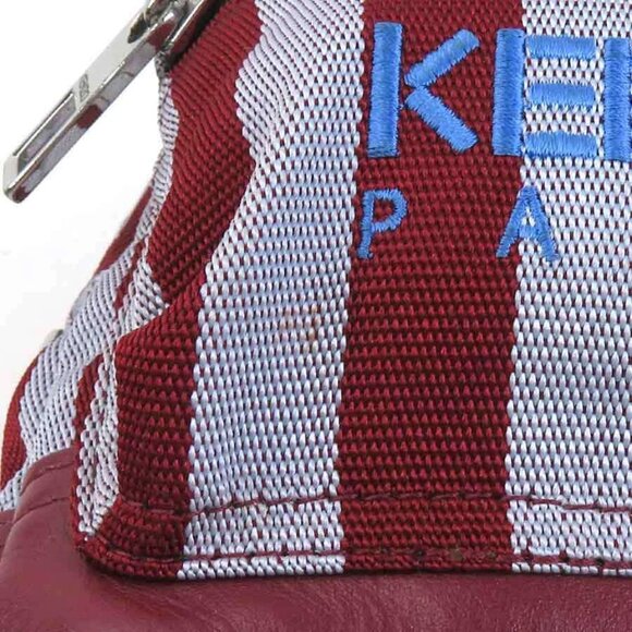 Auth KENZO Backpack Bordeaux/Light Blue/Black Nylon/Leather main image 7